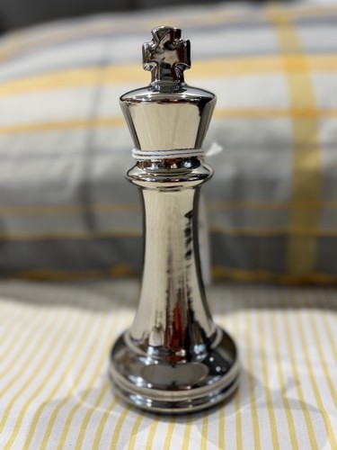 Next silver ceramic chess - ceramic,