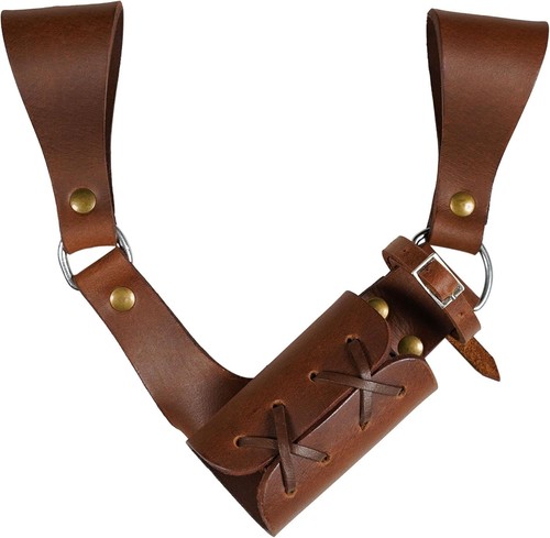 Leather medieval sword frog - medieval,