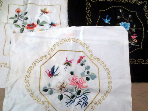 Unused trio satin cushion - trio,