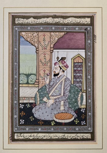 Mughal style gouache painting - style,