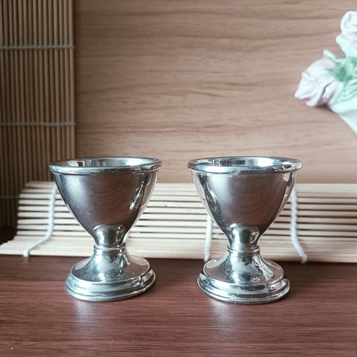Vintage silver plated egg - silver,
