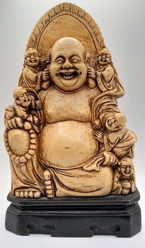 Vintage buddha with children - vintage, 5