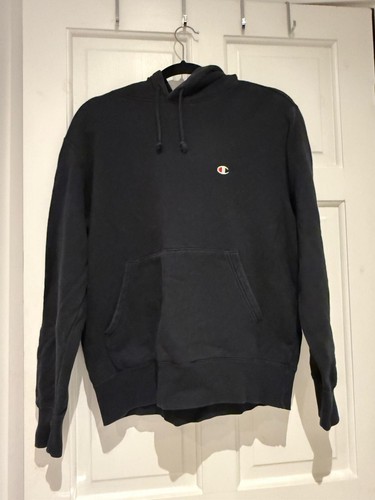 Black champion hoodie - black, l