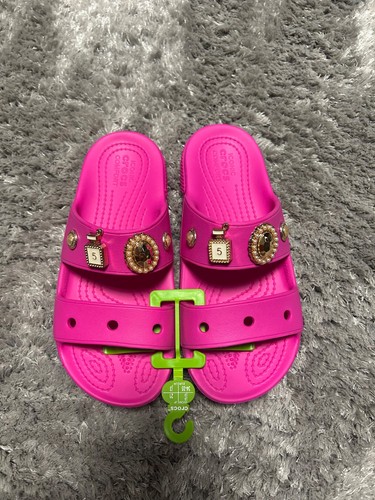 Croc sliders pink - sliders, 3)