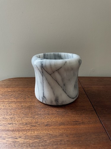 Vintage marble candle - candle, holder