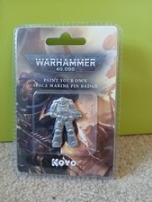 Warhammer 40k - Paint Your Own Pin Badge -  Space Marine