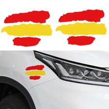 2pcs Creative Spain Flag Vinyl