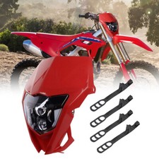 LED Headlight w/Red Fairing
