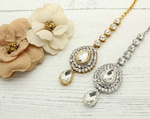 Gold plated designer matha - plated,