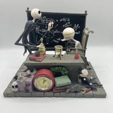 RARE Jack Skellington Dr. Finkelstein Disney Desk Clock Nightmare Before Xmas