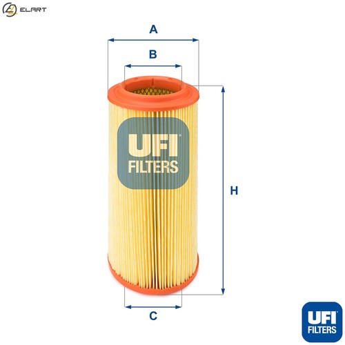 Air filter 257 for - filter, 27.257.00
