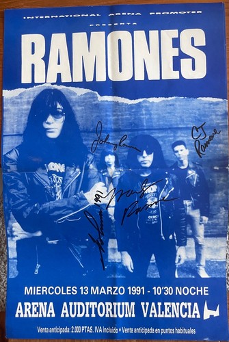 Ramones signed poster - , from
