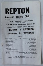 Programme boxing tournament