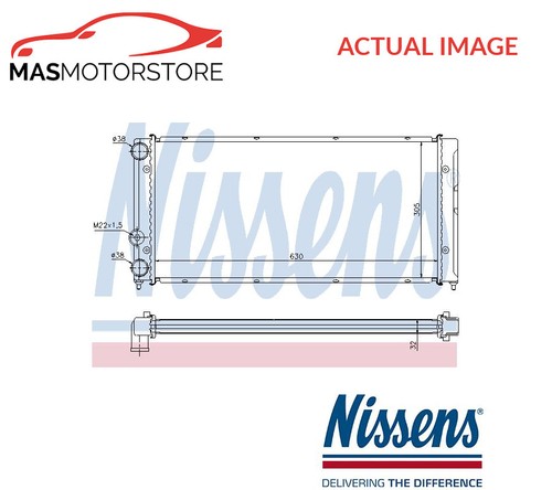 Engine cooling radiator - engine,