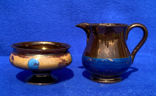 Small copper lustre - copper, jug