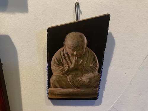 Buddha mixed media wall - mixed,