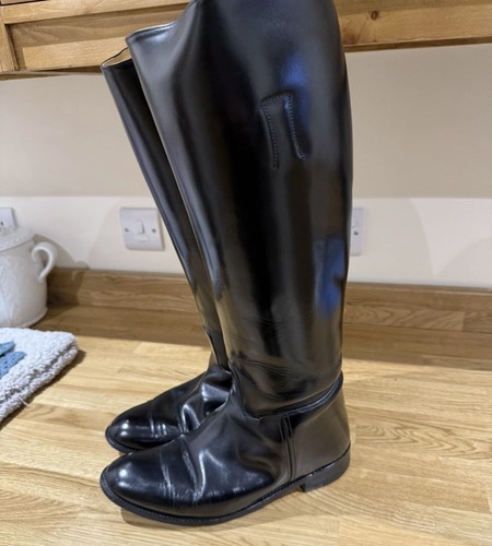 Leather long riding boots - leather,