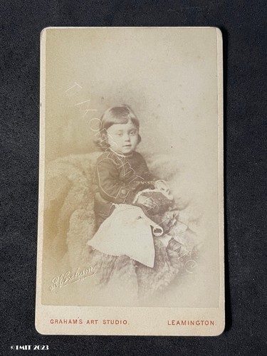 Cdv girl toy doll grahams - cdv,