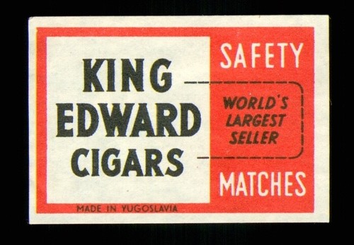 Matchbox label king edward - label,