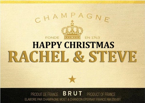 Personalised moet champagne - personalised,