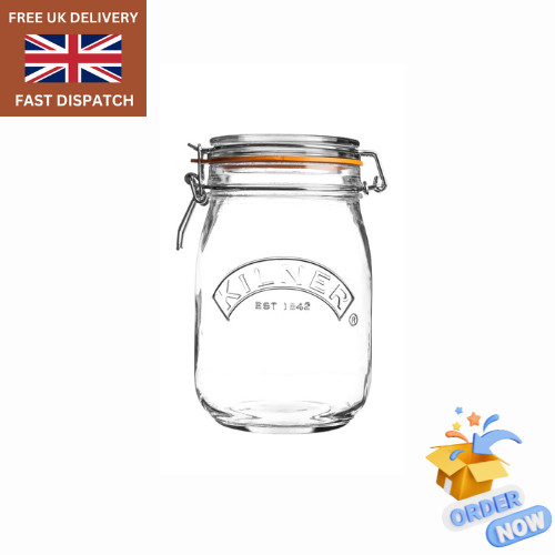 Kilner clip top jar litre - jar,