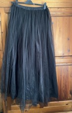 Black Tulle Maxi Skirt, Tutu