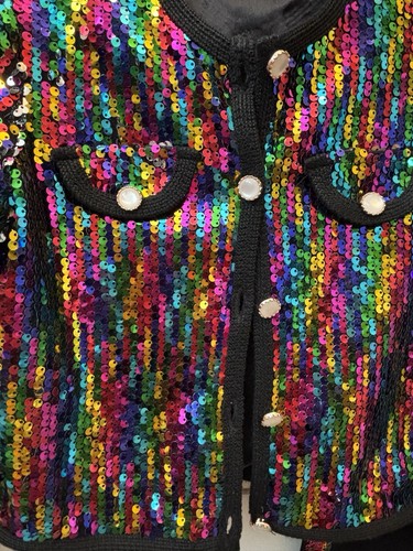 Rainbow 3pc sequin party - 3pc,