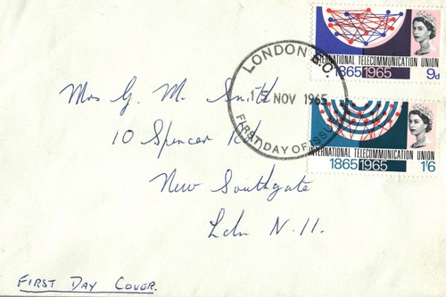 1965 plain fdc - gb,