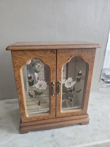 Jewellery cabinet with stained - jewellery,