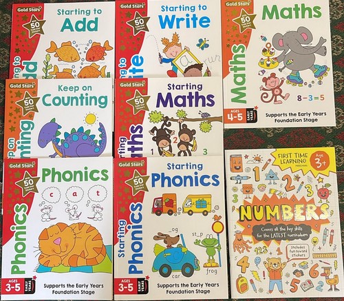 Gold stars literacy - gold, &