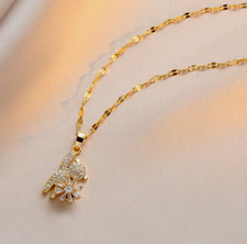 Titanium gold spin flower - titanium,