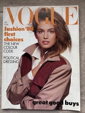VOGUE UK January 1988 CINDY