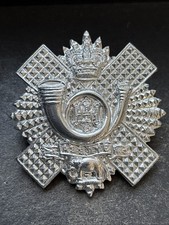 Highland Light Infantry Stay Bright Anodised Aluminium British Army Cap Badge
