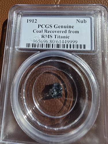 1912 titanic coal relic pcgs - 1912,