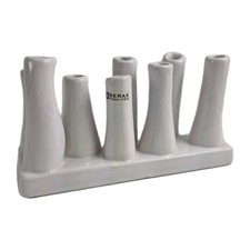 Serax Maison d’Être Porcelain Bud Vase – 8-Hole Tube Design, Soft White