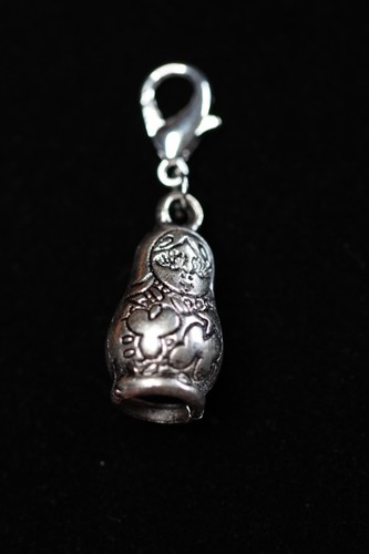 Russian stacking dolls charm - russian,