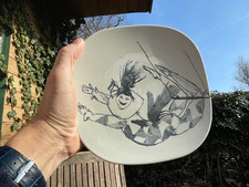 Vintage Danish Ceramic Plate Arena by Hede Nielsen, Nymølle Denmark