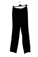 Zara Womens Black Velvet Trousers Size M r0592