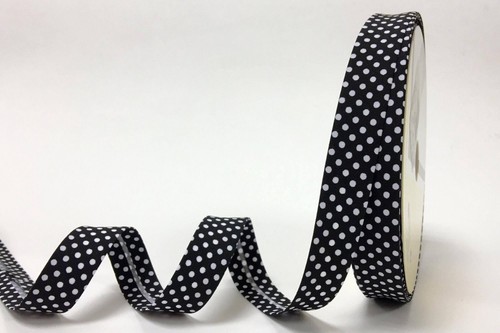 Polka dot bias binding 18mm - binding, x