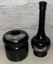 Vintage Ebony And Silver