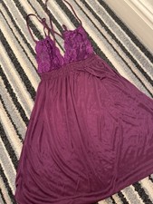 Purple Satin Silk Nightwear