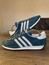 Adidas Originals Country OG Green Blue Trainers Sneakers Size UK 9