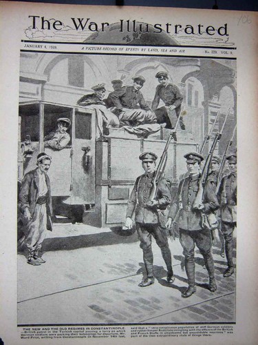 Original old vintage print - print, ww1