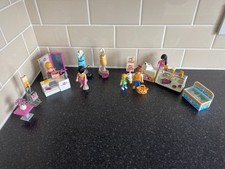 Playmobil - Two Sets - 5611 (Clothing Shop) and 5631 (Bakery)