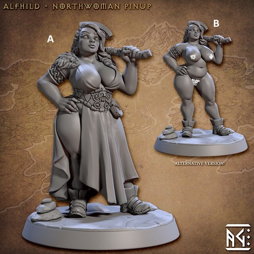 Northmen female battle maiden - female,