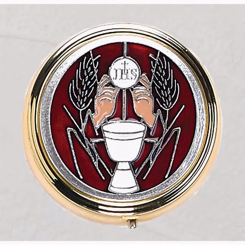 Red holy communion pyx - holy,