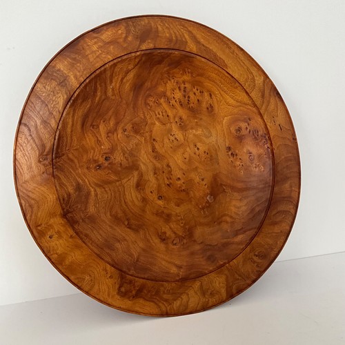 Hand turned wooden bowl - wooden, /
