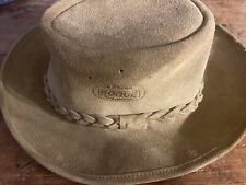 The Original Rogue.- Suede - Leather - Safari Hat - Tan - Size S