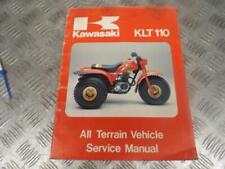 Kawasaki KLT110 1984 All Terrain Vehicle Original Service Manual Book