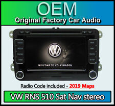 VW RNS 510 sat nav stereo Golf MK6 Navigation CD DVD radio with code V16 MAPS